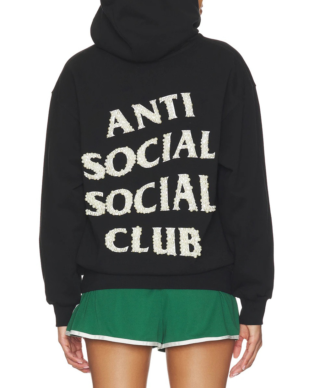 Anti Social Social Club Clutching Pearls Hoodie Sz L Women's
